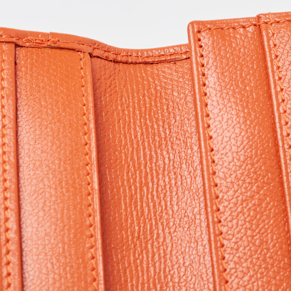 CHANEL Orange Leather CC Flap Continental Wallet - Picture 5 of 8
